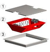 BRECO-Pozzetto completo per rivestimenti diversi, 80 mm