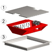 BRECO-Pozzetto completo per rivestimenti diversi, 80 mm