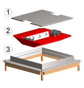 BRECO-Bote de sol pour parquet, 55 mm