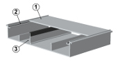 BRECO-Canale filo pavimento scopribile, 43 mm