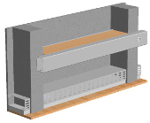 BRECO-Brstungsverkleidung, 750 mm